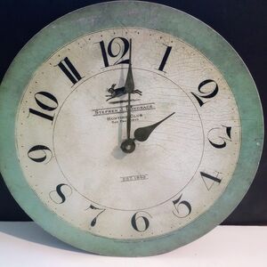 Vintage Roger Lascelles Running Rabbit Wall Clock 13.4" Tested Works Retro